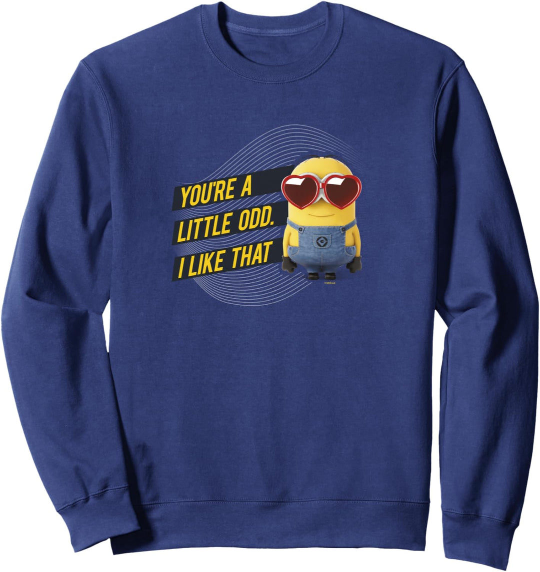 Despicable Me Minions Valentine's You're A Little Odd Sweatshirt
