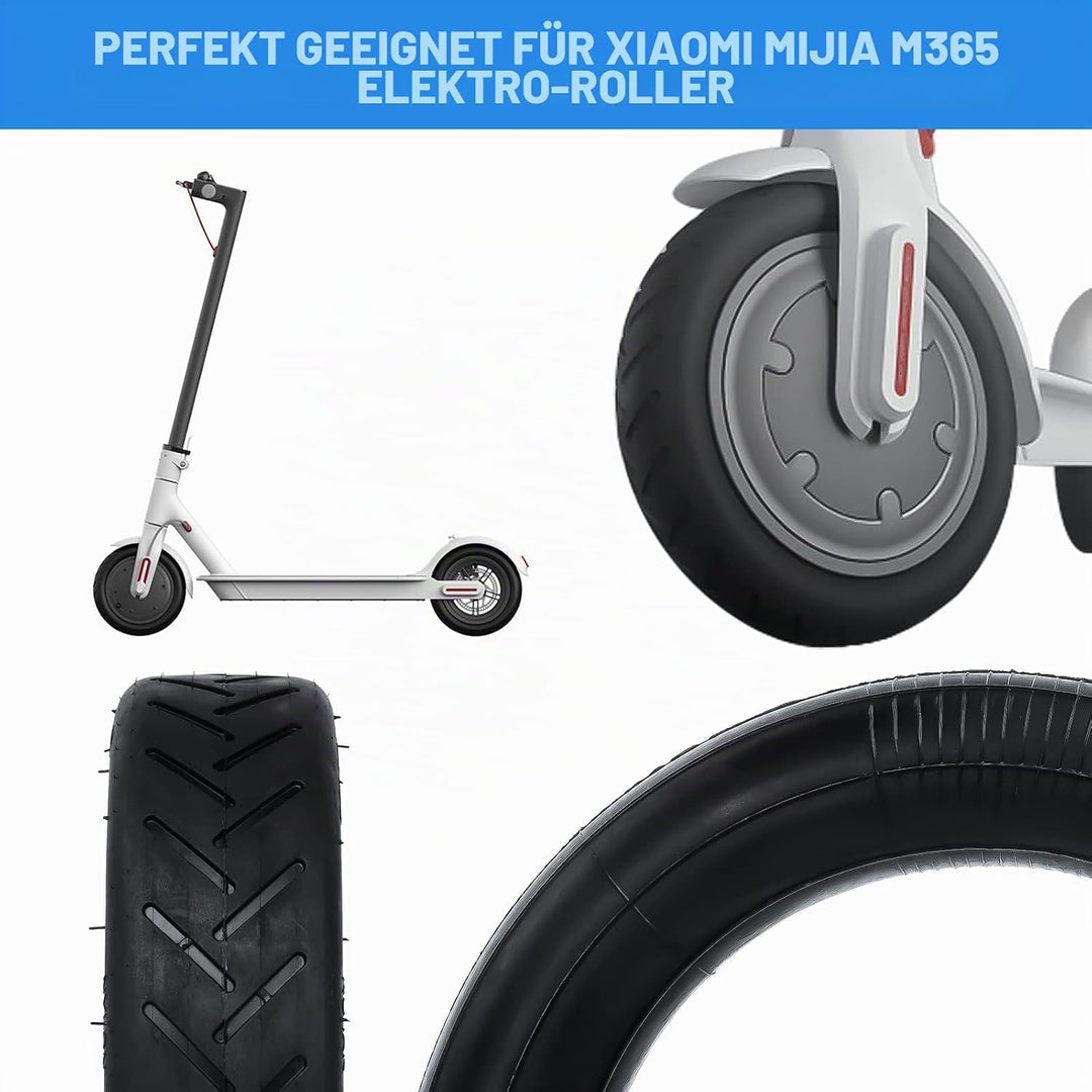 Ainiv 8 1/2 Scooter Reifen, Ersatzräder Aussen und Innen Reifen, Elektroroller Gummireifen, 8,5 Zoll
