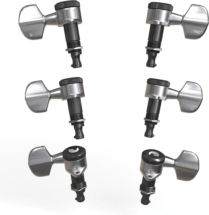 Planet Waves PWAT-331L 6 (3+3 version) Auto-Trim Tuning Machines - Chrome Finish, 15.9 x 10.8 x 5.1