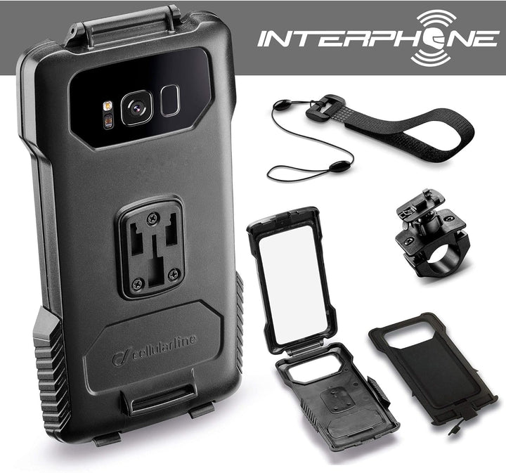 InterPhone SMGALAXYS8PLUS Schutzhülle mit Halterung für Samsung Galaxy S8 Plus
