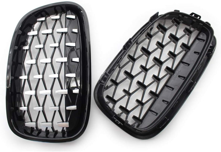 GSRECY Für F20 F21 1 Series 2011-2014 Nieren-Stossstange vor dem Facelift schwarz glänzend Grill gri