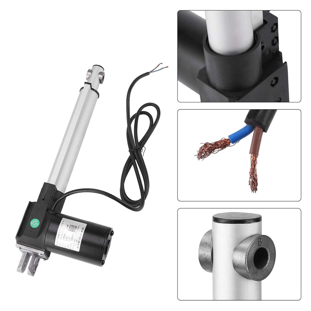 DC 12V Elektrischer Linearantrieb Kraft 6000N Maximaler Hub Hub Wasserdichte Elektromotorhalterung