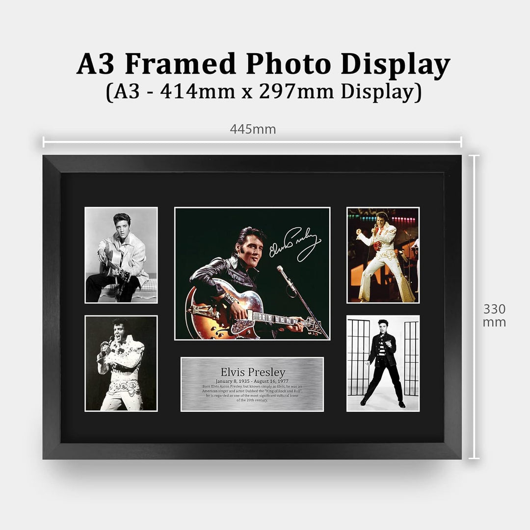 HWC Trading FR A3 Elvis Presley Musician The King Geschenke Gedruckt Signiert Autogramm Bild Für Mus
