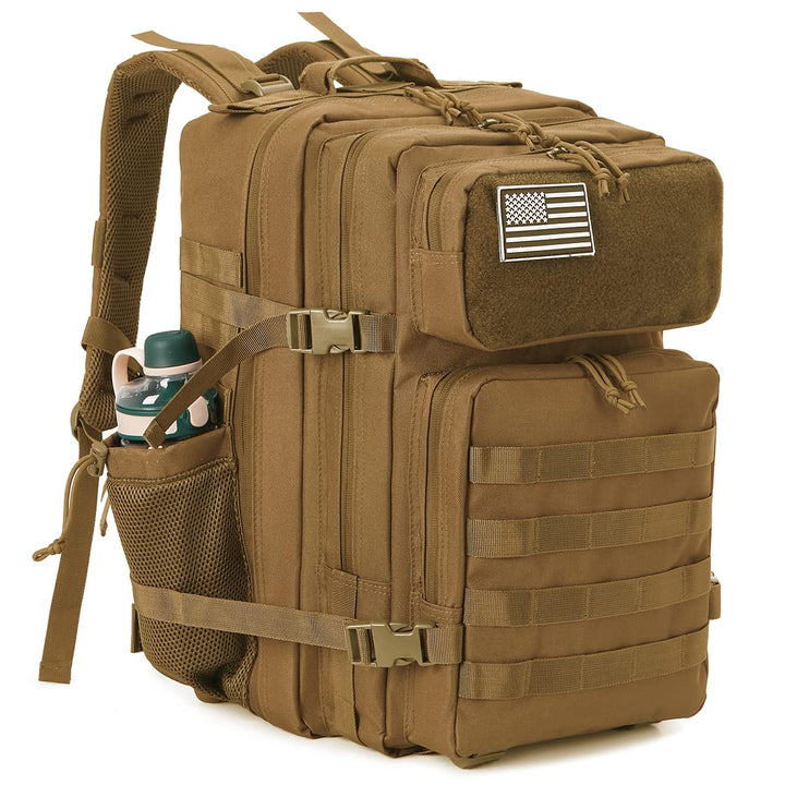 QT&amp;QY Taktischer MilitäR Rucksack Herren Gross 25l/35l/45L Bundeswehr Rucksack 3 Tage Molle Armee Ru
