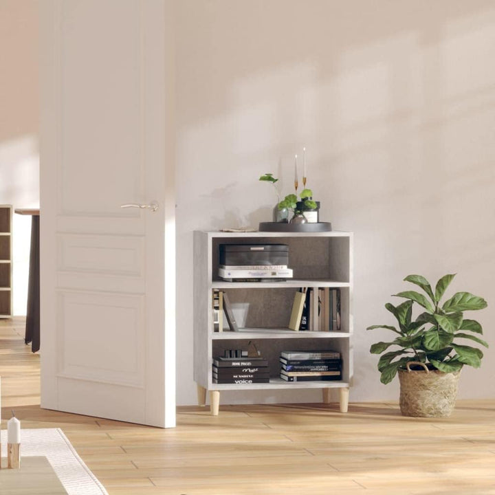 vidaXL Sideboard mit 3 Regalböden Bücherregal Standregal Beistellschrank Regal Bücherschrank Schrank