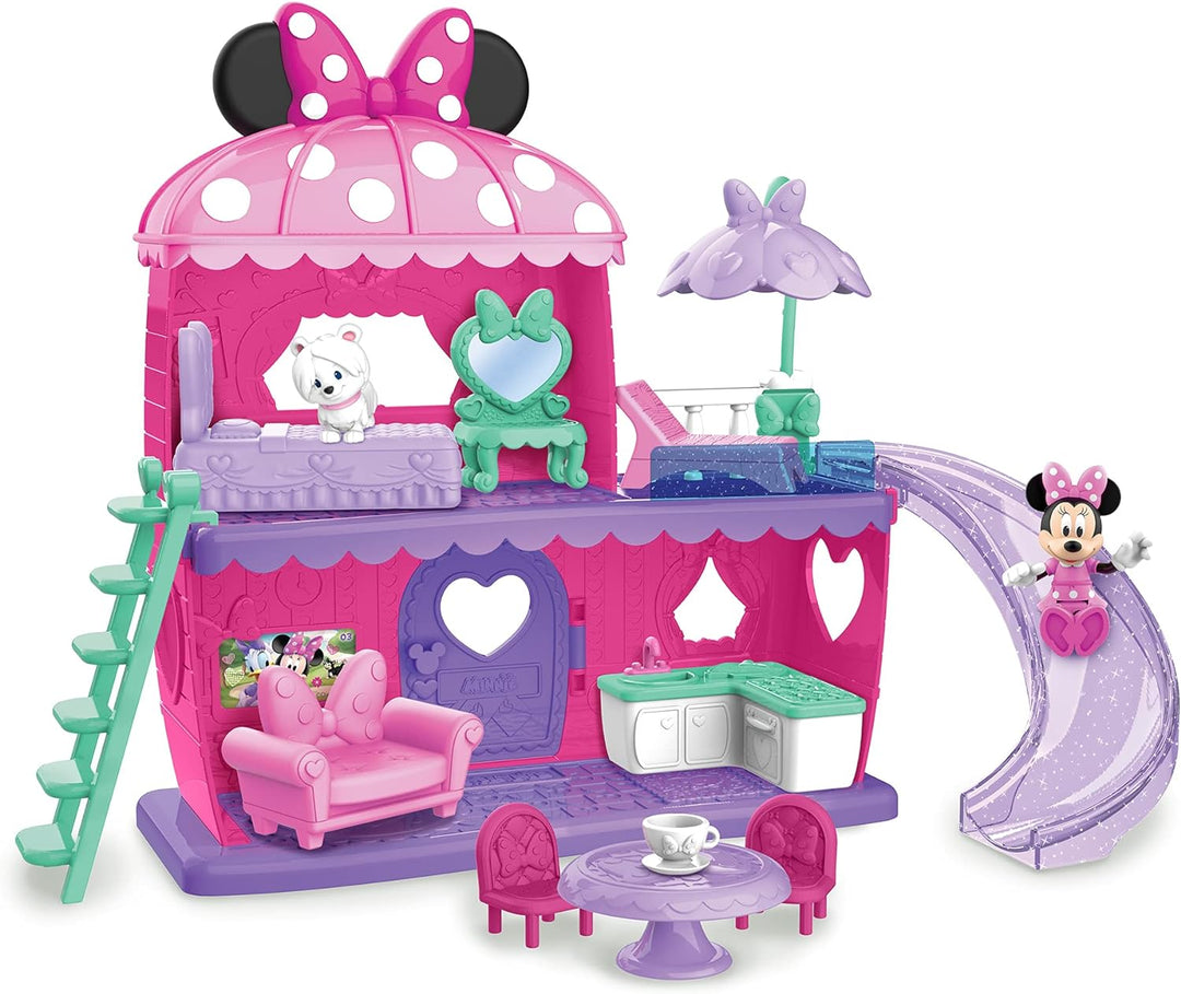 MICKEY&MINNIE, La Maison de Minnie, 13 Teile, Figuren und Zubehör, Spielzeug für Kinder ab 3 Jahren,
