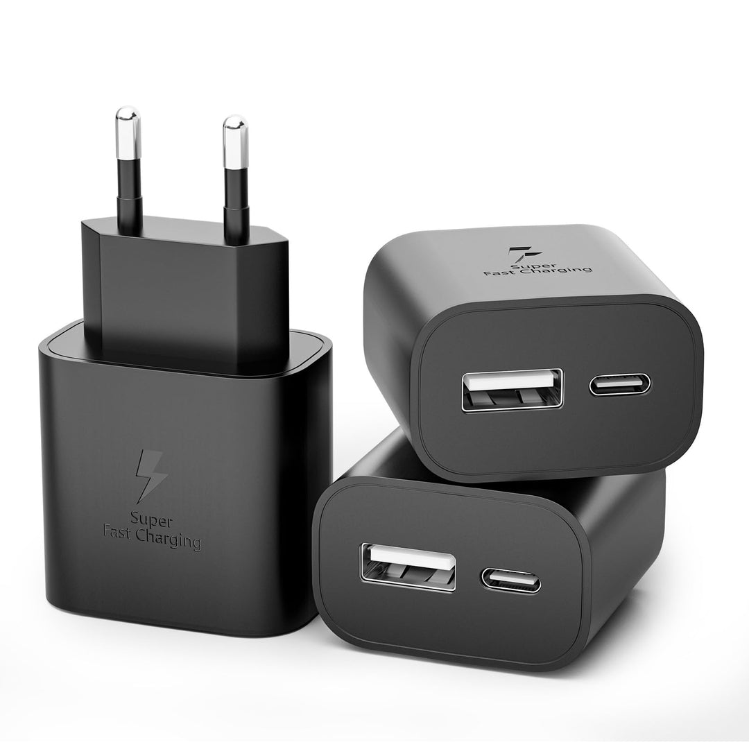 3er Pack 25W USB C Schnellladegerät Adapter Netzteil für Samsung Galaxy S26 S25 S24 S23 S22 S21 S20