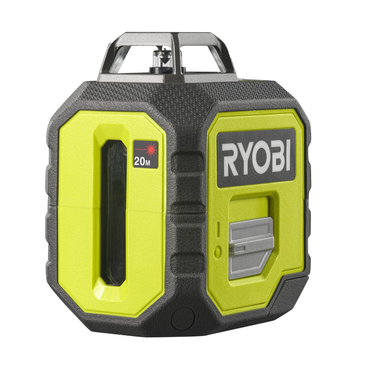 RYOBI batteriebetriebener 360˚ Laser RB360RLL (20 m, Selbstnivellierung 4°, Laserwellenlänge 635nm±
