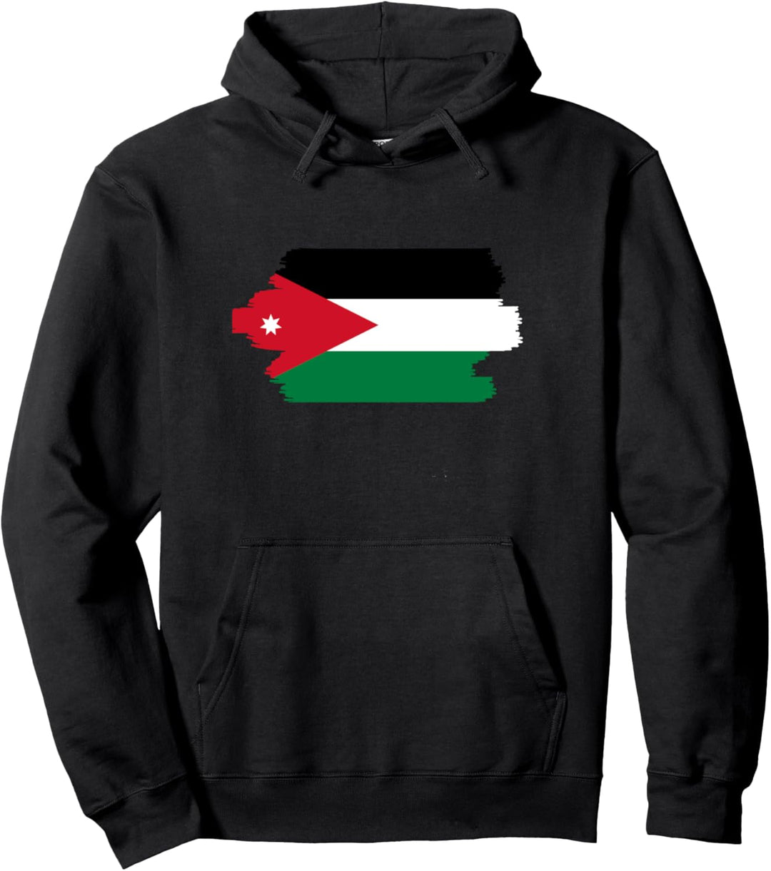 Jordanische Flagge Jordanien Pullover Hoodie