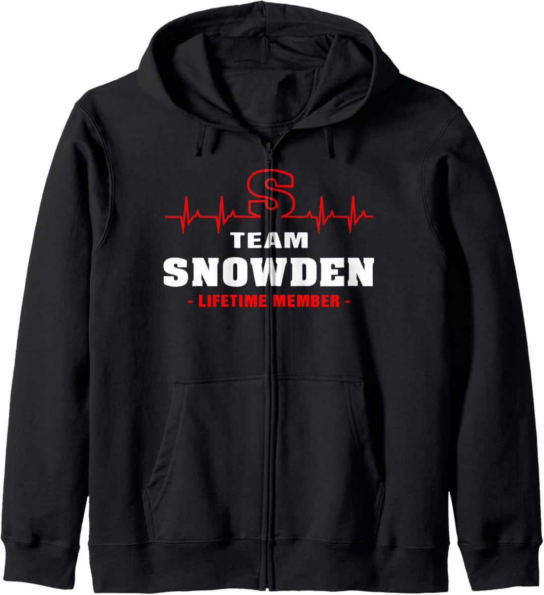 Team Snowden Life-Mitglied Stolze Familie Nachname Snowden Kapuzenjacke