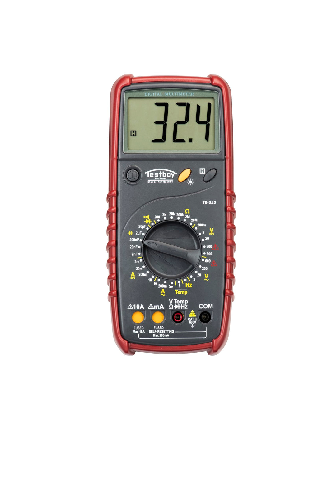 Testboy 313 Digital-Multimeter (automatischer Messbereichsschutz, grosses LCD mit Hintergrundbeleuch