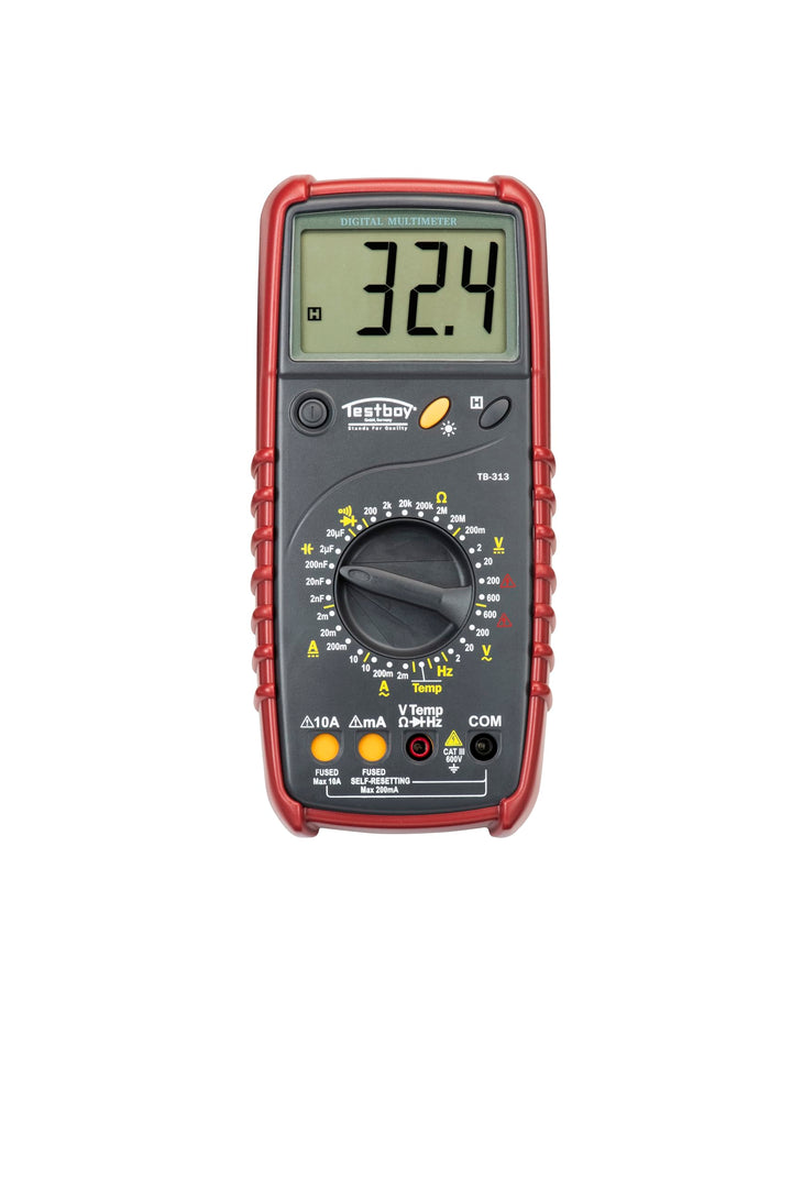 Testboy 313 Digital-Multimeter (automatischer Messbereichsschutz, grosses LCD mit Hintergrundbeleuch