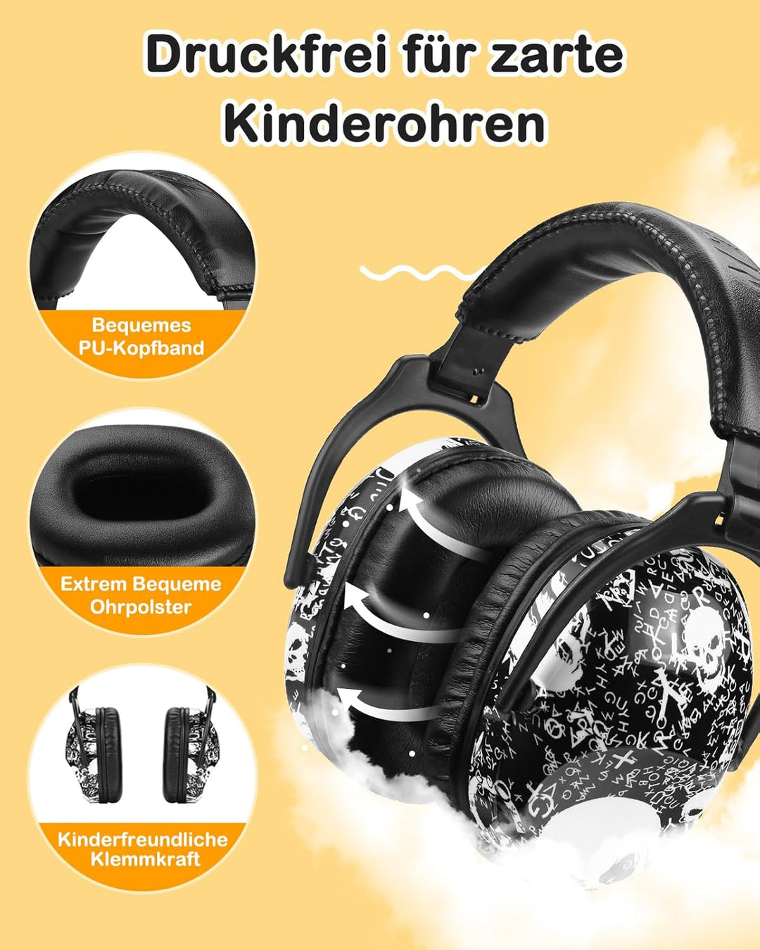 ZOHAN 030 Ohrenschützer für Kinder, Geräuschunterdrückung für Jugendliche, Autismus Gehörschutz mit