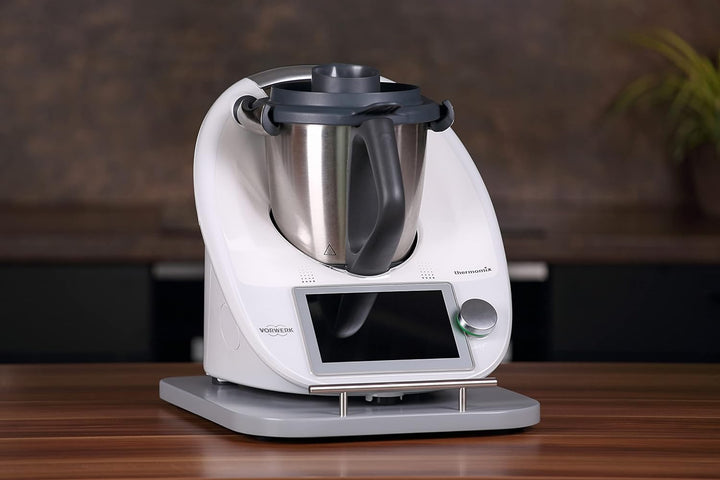 GZ-Design Premium Gleitbrett für Thermomix TM5/TM6 - Edelstahlgriff - Zubehör - Holz - Buche - Made