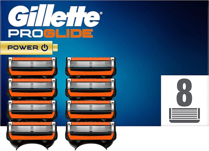 Gillette Fusion5 ProGlide Power Rasierklingen für Männer Neu 8 stück (1er Pack), Neu 8 stück (1er Pa