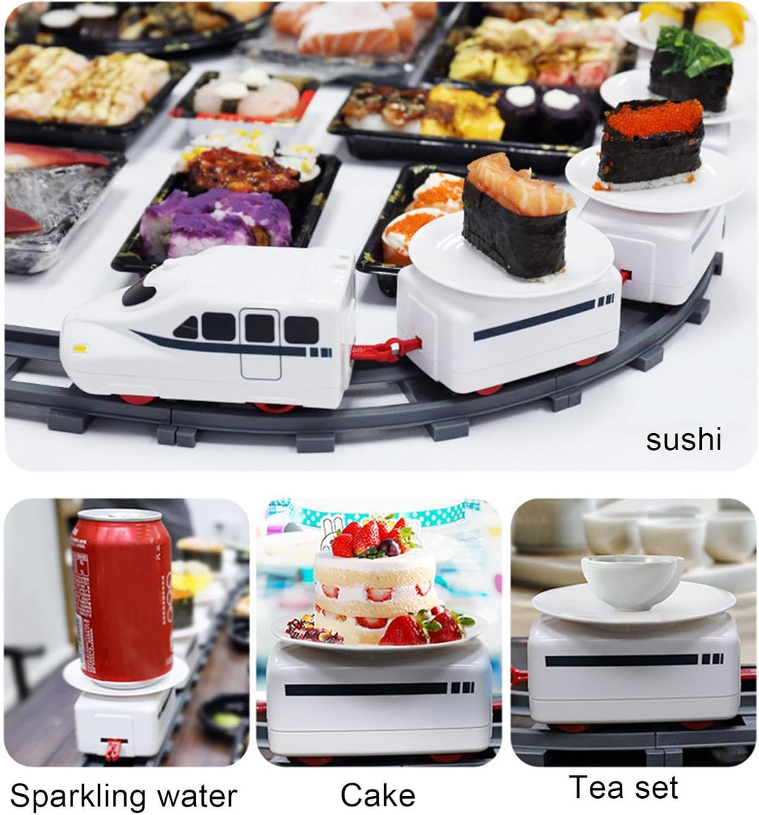 Sushi-Zug für Esstisch,Batteriebetriebenes rotierendes Zugset | Eisenbahnschienen-Set für Kinder, un