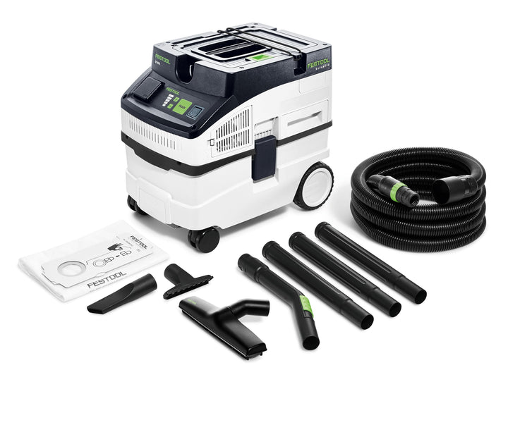 Festool Absaugmobil CLEANTEC CT 15-Set, 350 – 1200 W, 3700 l/min, CT 15-Set
