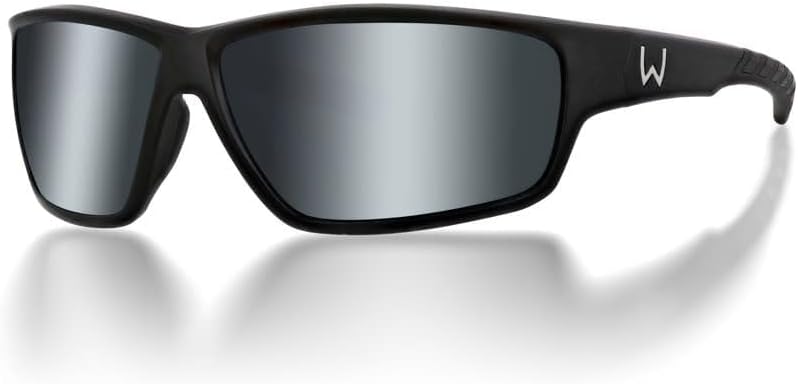 Westin W6 Sport 20 Matte Black Smoke Silver Flash Blue - Polbrille, Polarisationsbrille, Brille
