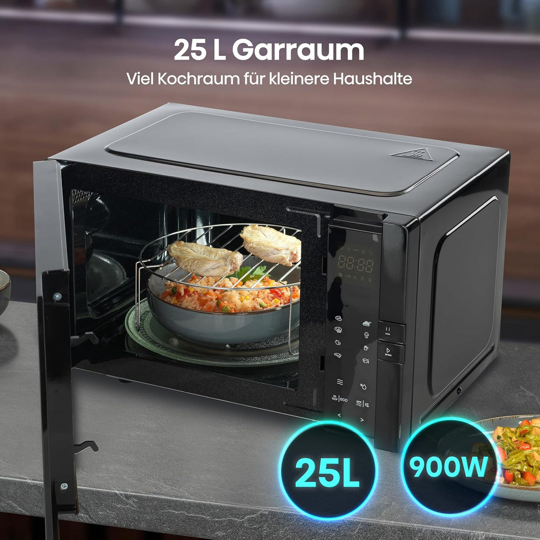 Hisense H25MOBS4HGI Mikrowelle / 25 L / 900W / InverterTech/Auto Programme/Eco Mode/Grill Kombinatio