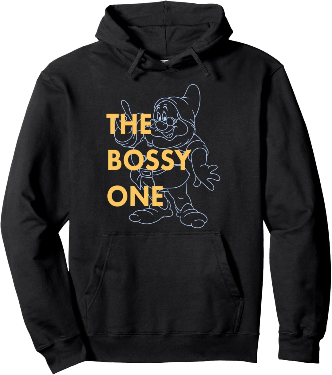 Disney Snow White Dwarf Bossy The Bossy One Outlined C1 Pullover Hoodie