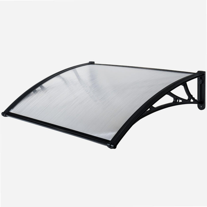 Werkapro Markise Polycarbonat 80 x 100 cm schwarz, 100 cm
