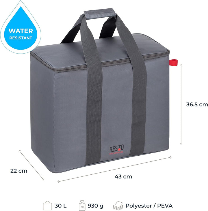 RESTO Bequeme Faltbare Kühltasche 5,5 L, 11L, 23L, 30L – Lunchbox für Damen & Herren, Getränke & Spe