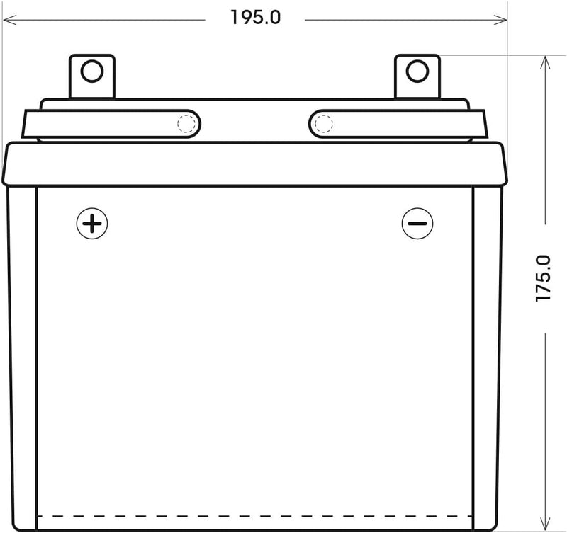 BIG U1 Garden Power Rasentraktor-Batterie 12V 30Ah 310A Starterbatterie für Aufsitzmäher wartungsfre