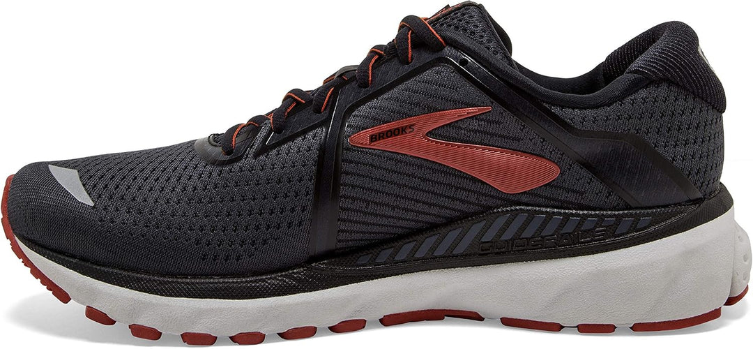 Brooks Adrenaline Gts 20, Laufschuhe für Herren 7 Wide Black Ebony Ketchup, 7 Wide Black Ebony Ketch