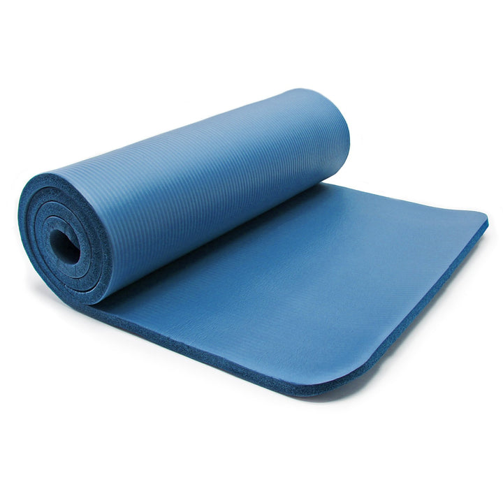 Wiltec Yogamatte Turnmatte Gymnastikmatte Bodenmatte rutschfest extradick Sport blau 190 x 100 x 1.5
