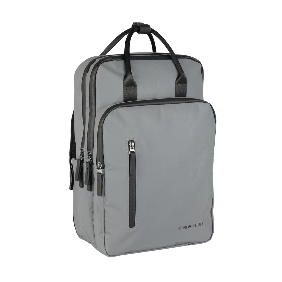 New Rebels Unisex Milwaukee Rucksack (1er Pack) 28x16x44cm Silver Reflective, 28x16x44cm Silver Refl