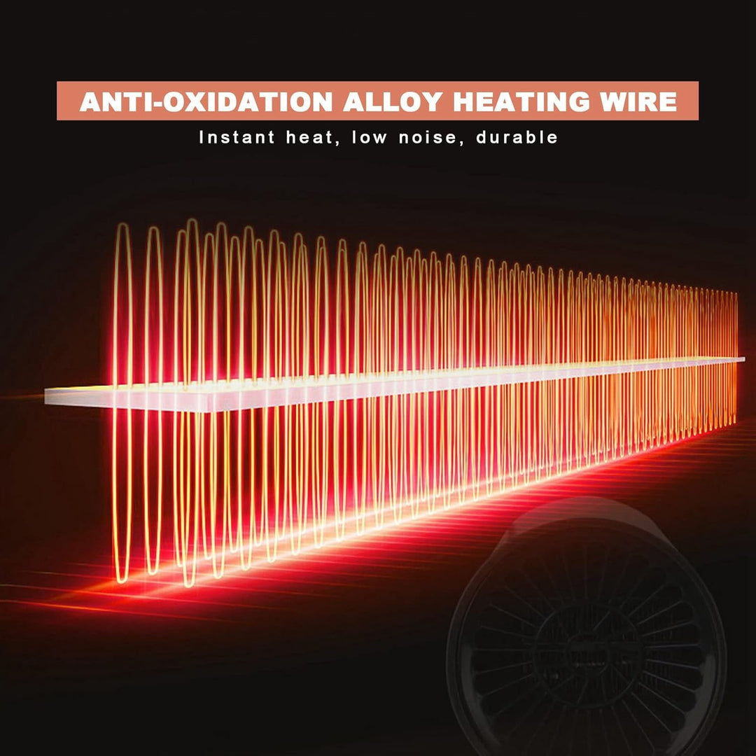 Gugxiom 150W 12V Autoheizung, Schnellaufheizung, 12 Volt Heizung mit 2 Temperaturmodi, Campingheizun