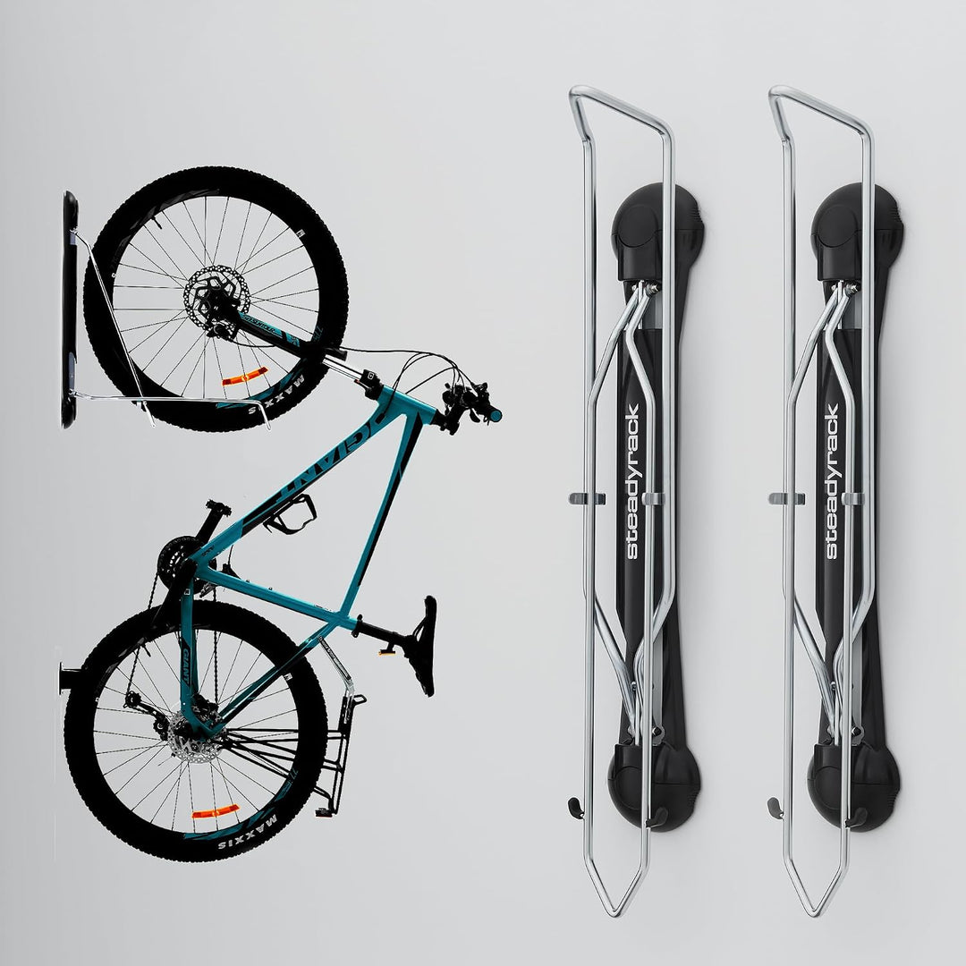 Steadyrack Fahrrad Wandhalterung - Mountain Bike Rack - Fahrrad Wandhalterung Vertikal als Aufbewahr
