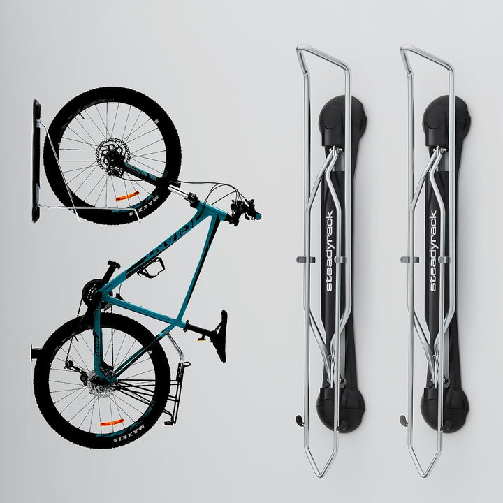 Steadyrack Fahrrad Wandhalterung - Mountain Bike Rack - Fahrrad Wandhalterung Vertikal als Aufbewahr