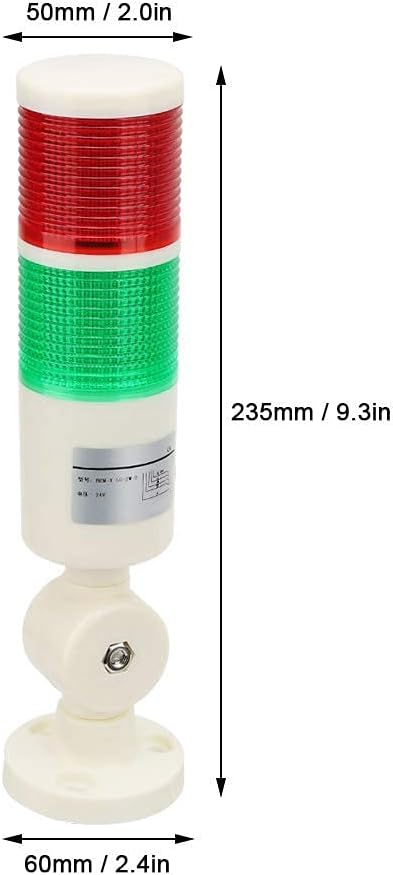 Industrielle Signalleuchte Säule Rot/Grün CNC-Maschine Warn-LED-Anzeige Alarmsignalleuchte LED Runde