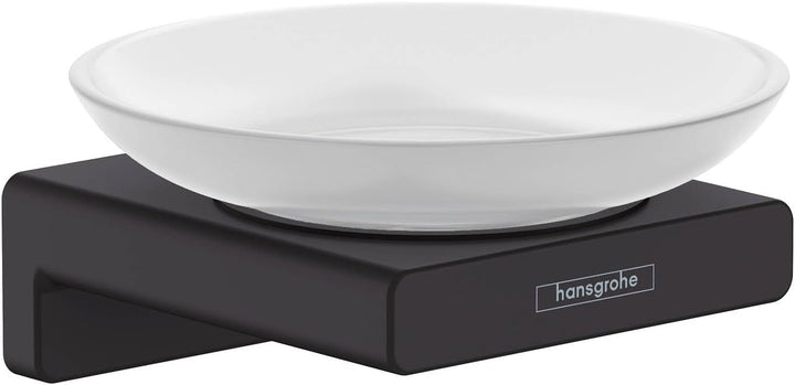 hansgrohe Seifenschale AddStoris, Seifenablage, Mattschwarz Mattschwarz Schale, Mattschwarz Schale