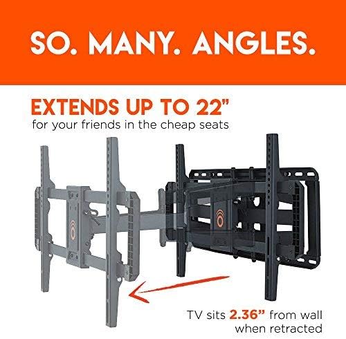 ECHOGEAR Full Motion TV-Wandhalterung für die meisten 106,7-203,2 cm LED, LCD, OLED und Plasma Ferns