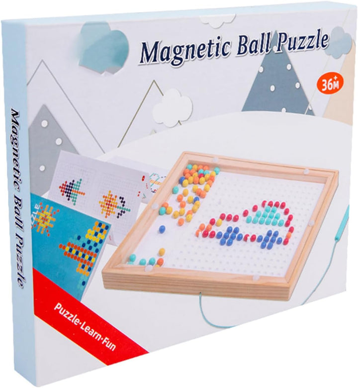 Magnettafel mit Perlen zum Zeichnen, tragbar, mit Bleistift für grosse Zeichnungen, künstlerische Ze