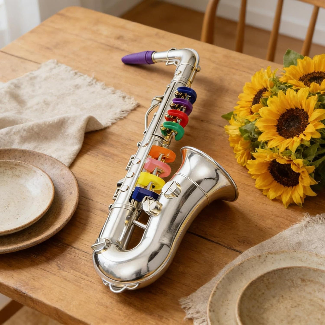 Spielzeug-Saxophon | Musik-Saxophon | Für Ferien, Schulaufführungen, Bühnenauftritte, Rollenspiele,