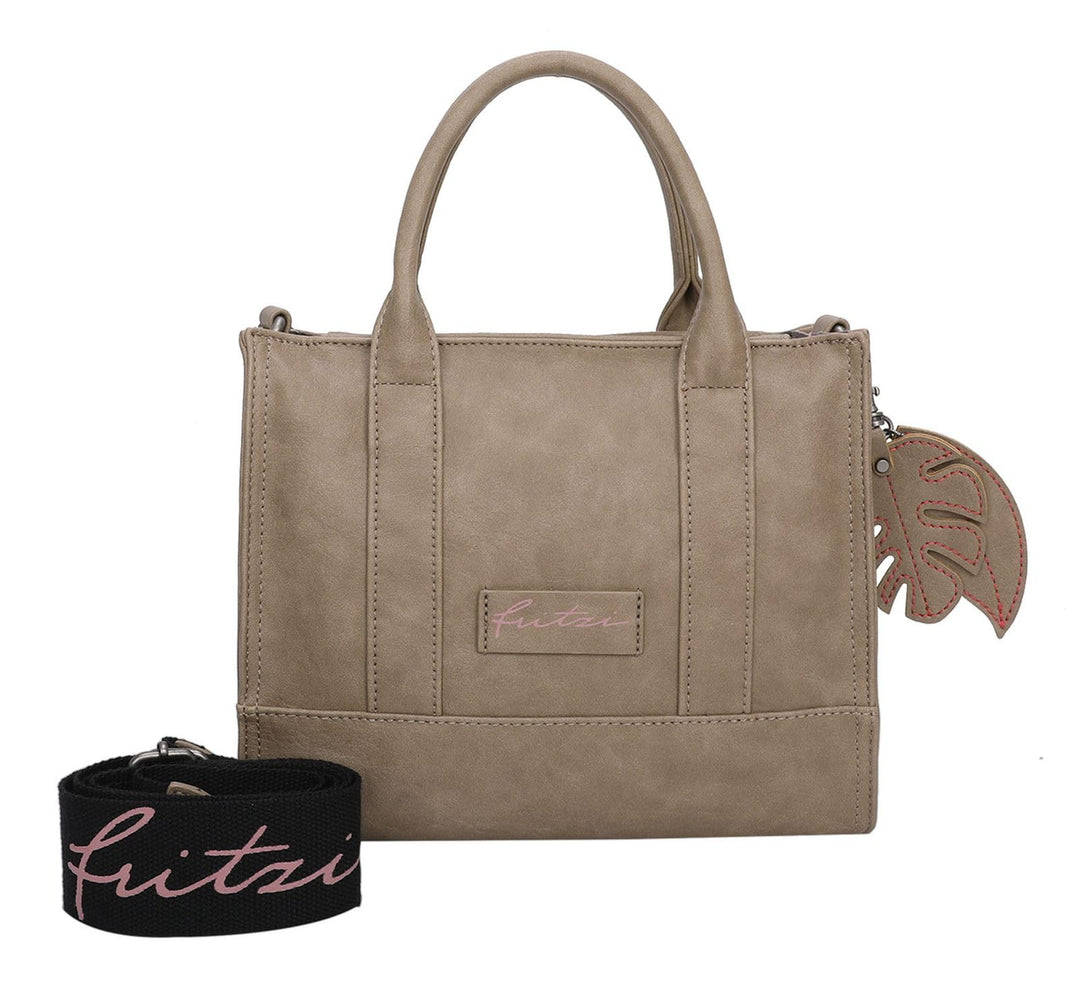 Fritzi aus Preussen Damen Eco Square Handtasche Mud Einheitsgrösse, Mud Einheitsgrösse