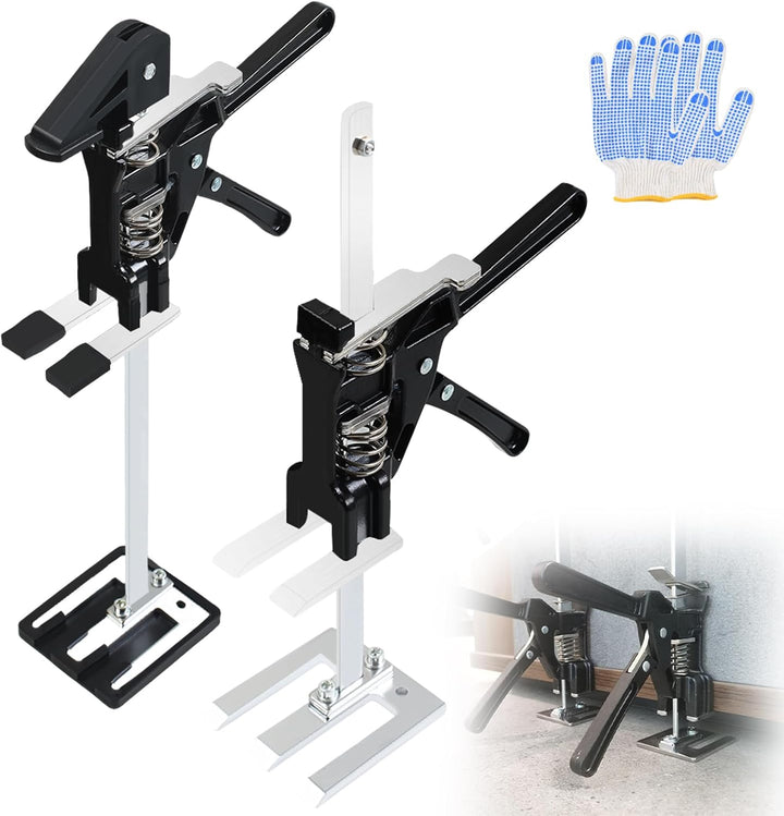 2 STK Arbeitssparender Arm Handheld Jack Tool mit 2 Einstellgeschwindigkeiten, 21cm Höhenversteller,