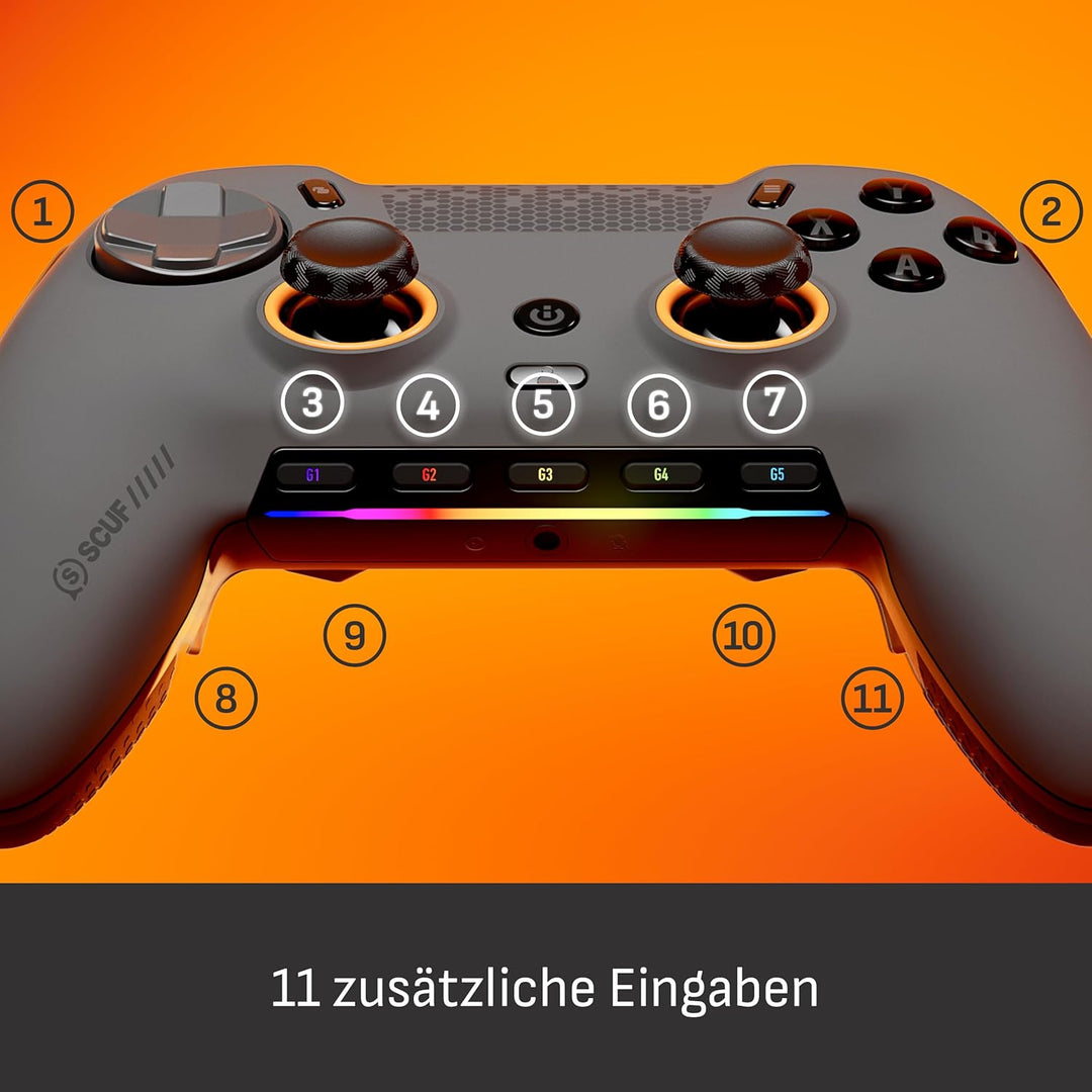 Scuf ENVISION PRO V2 (2025) Kabelloser Gaming-Controller nur für den PC – Anti-Drift-Daumenstifte –