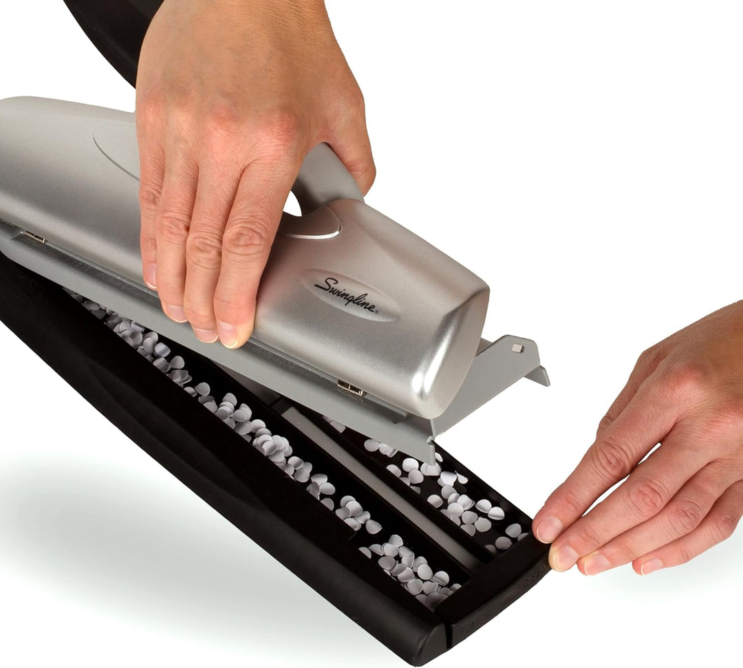 Swingline Desktop-Locher, 2-7 Löcher verstellbar, 20 Blatt Kapazität, leichter Touch, geringer Aufwa