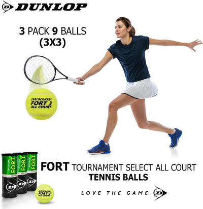 Dunlop Fort All Court Tripack 9 Bälle (3x3)