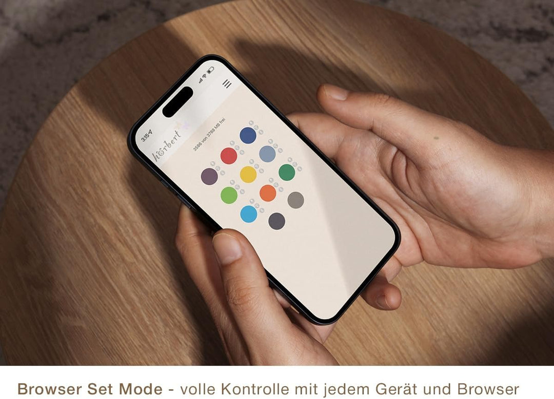 hörbert 3.0 für Kinder + deutsche Inhalte. Mit 3 Playlists, SD-Card, Mikrofon, USB-C Ladeanschluss,