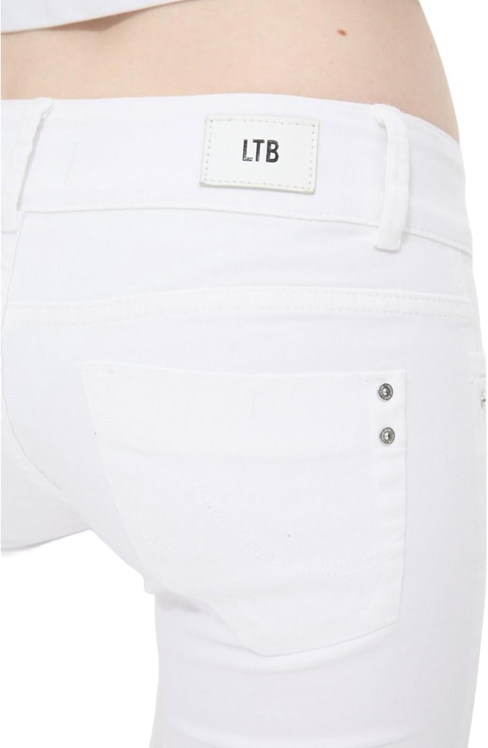 LTB Jeans - Damen - Molly - Low Waist - Slim Fit Jeans - Hosen 24W / 30L Weiss, 24W / 30L Weiss