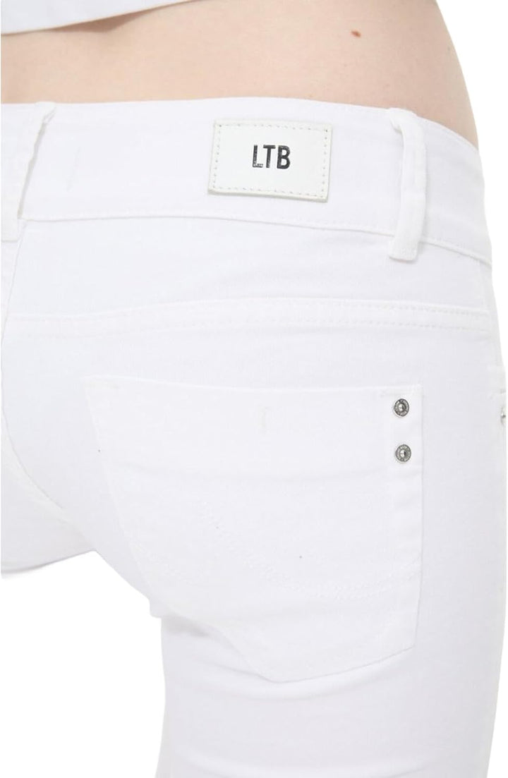 LTB Jeans - Damen - Molly - Low Waist - Slim Fit Jeans - Hosen 24W / 30L Weiss, 24W / 30L Weiss