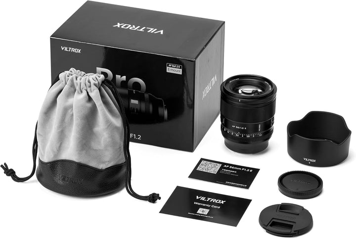 VILTROX 56mm F1.2 Pro E,AF 56mm f1.2 E Mount Objektiv für Sony,Autofokus APS-C Objektiv für Sony a7S