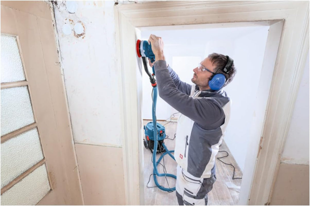 Bosch Professional Exzenterschleifer GET 75-150 (750 W, Schleifteller-Ø: 150 mm, in L-BOXX) in L-BOX