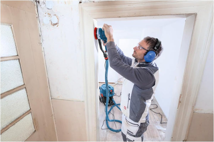 Bosch Professional Exzenterschleifer GET 75-150 (750 W, Schleifteller-Ø: 150 mm, in L-BOXX) in L-BOX