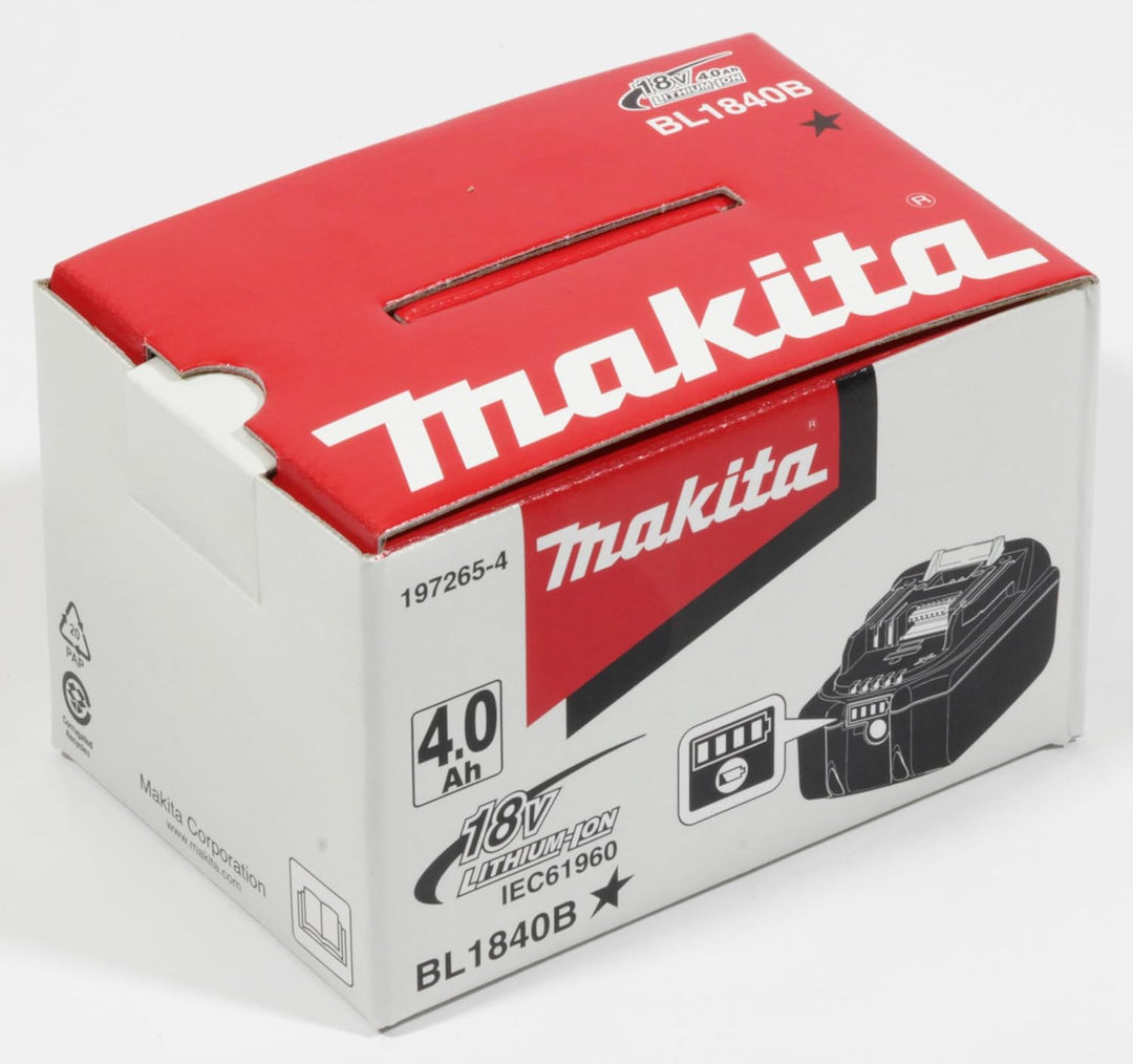 Makita Akku-BL1840B Li 18,0V 4 Ah, 197265-4 Single, Single
